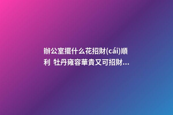 辦公室擺什么花招財(cái)順利  牡丹雍容華貴又可招財(cái)